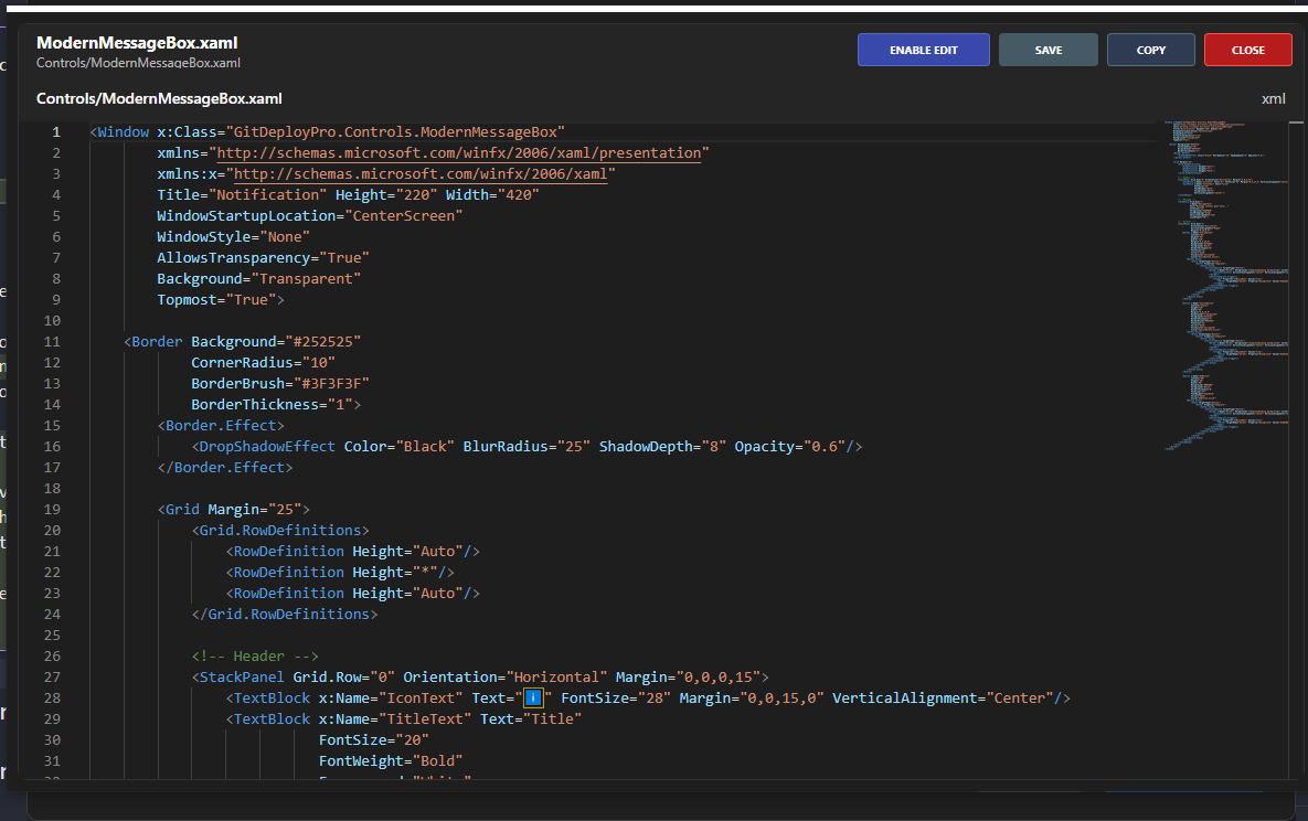 VSCode style modal editor